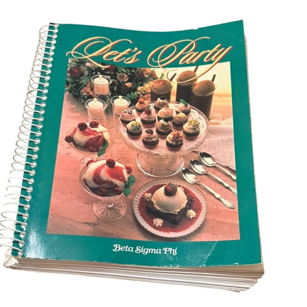 Vintage 1990 1996 Beta Sigma Phi Cookbook Lot Celebrations Let's Party